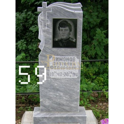 Памятник из мрамора стандарт 59 — ritualum.ru